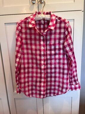 Anthropology button down shirt (pink not red)